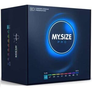 My Size - 45 MM PRO CONDOMS, 80 UNITS PACKAGE