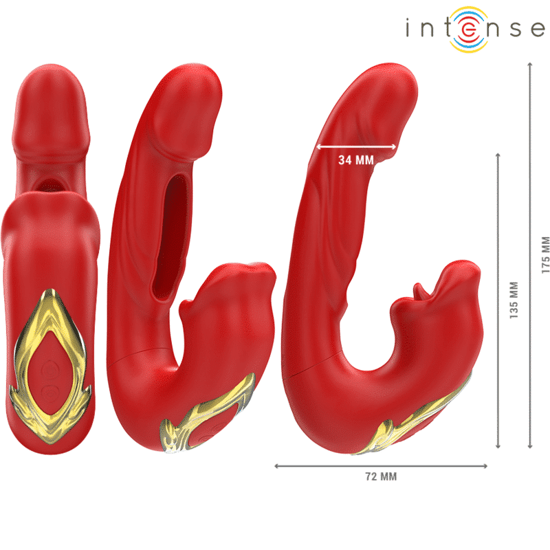 Red NATHY Double Vibrator for Deep Stimulation Red NATHY Double Vibrator for Deep Stimulation