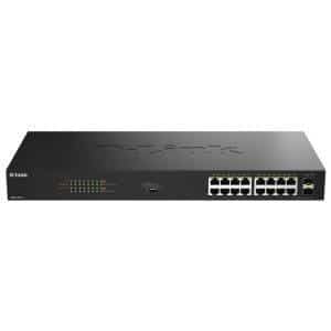 D-Link Switch DGS-1018P/E 16XGBE POE+ 2XSFP