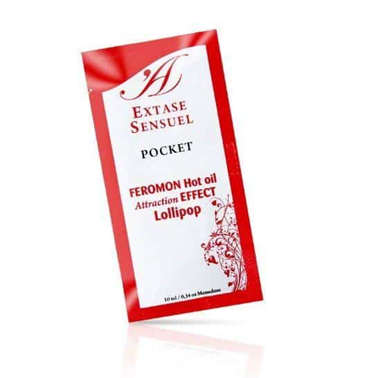 ACEITE DE MASAJE CON FEROMonAS Y EFECTO CALOR PIRULETA 10 ML