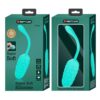 RECHARGEABLE Aqua GREEN MARINE TEXTURE VIBRATOR