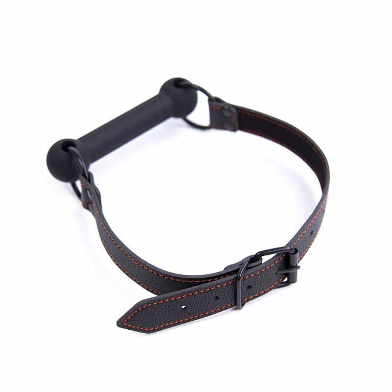 Ohmama Fetish - PU-Strap Bone Gag for Intense Play Ohmama Fetish - PU-Strap Bone Gag for Intense Play