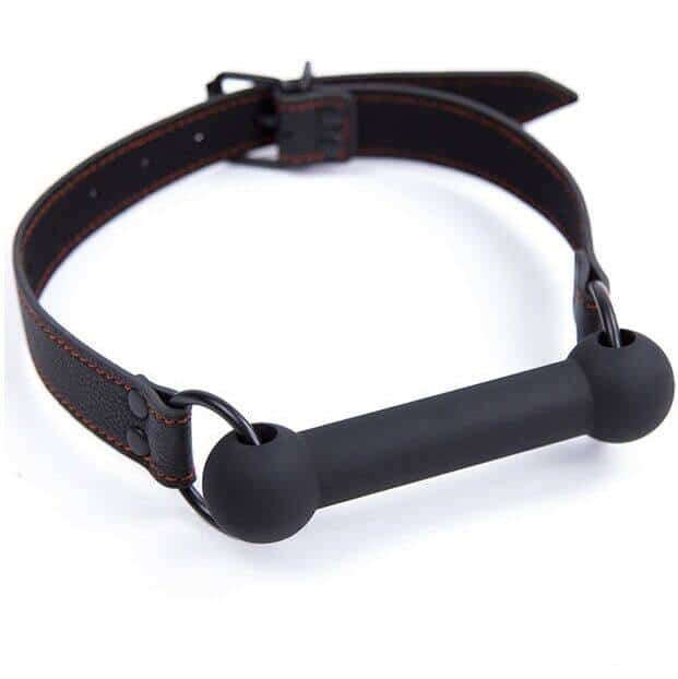 Ohmama Fetish - PU-Strap Bone Gag for Intense Play
