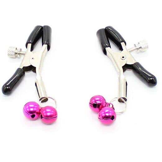 Ohmama Fetish Nipple Clamps Pink Bell Ohmama Fetish Nipple Clamps Pink Bell