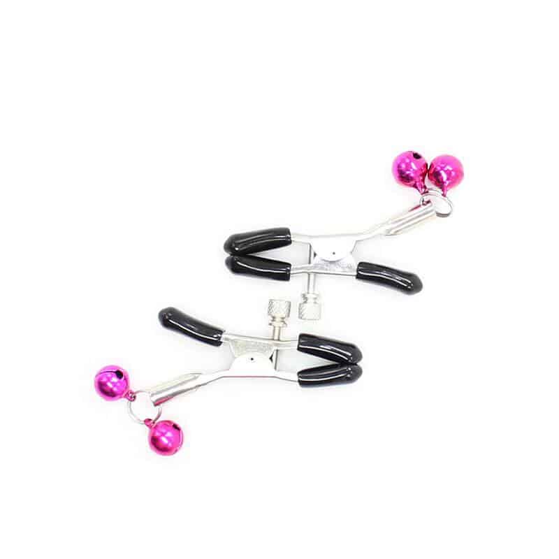 Ohmama Fetish Nipple Clamps Pink Bell Ohmama Fetish Nipple Clamps Pink Bell