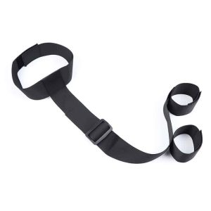 Ohmama Fetish Wrist Restraints with Nylon Choke Collar