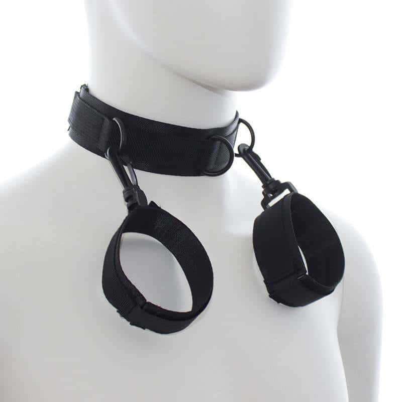 Ohmama Fetish Nylon Bondage Collar Set Ohmama Fetish Nylon Bondage Collar Set
