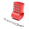 Ohmama Fetish Red Snap Lock Handcuffs