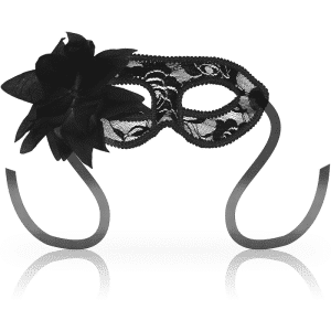 Ohmama Black Lace Masks with Floral Touch