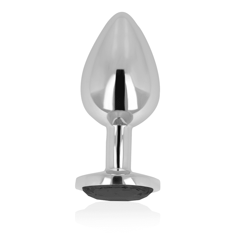 Ohmama - PLUG Anal PESADO COM CRISTAL ESCURO 8 CM Ohmama - PLUG Anal PESADO COM CRISTAL ESCURO 8 CM