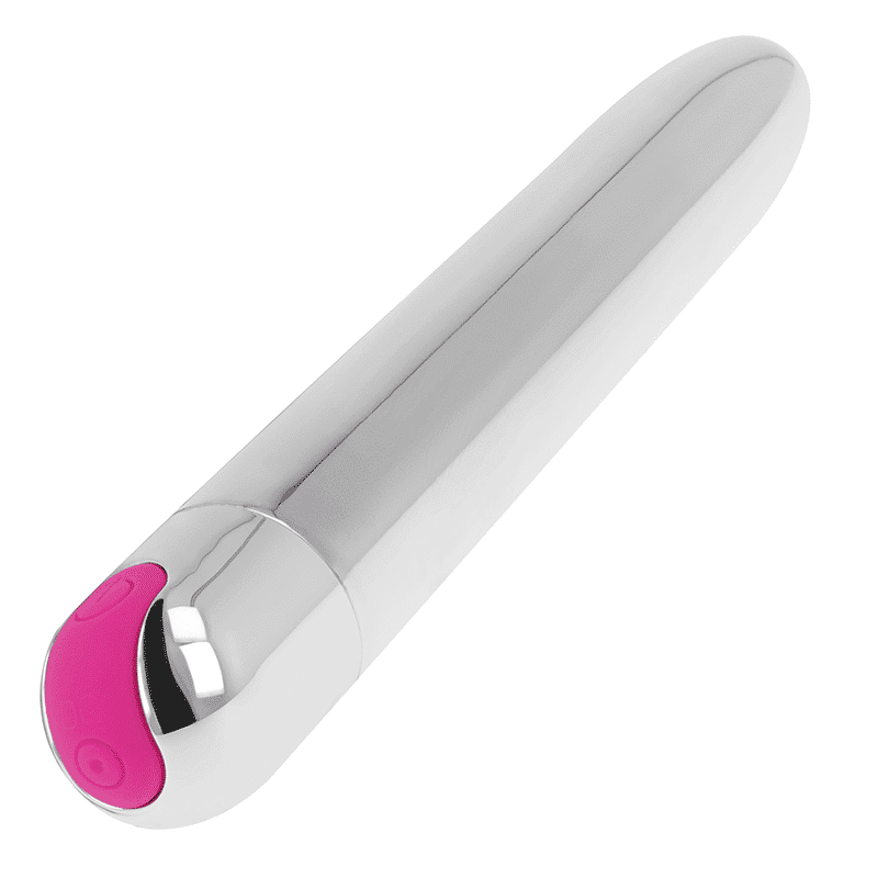 Ohmama - 10-MODE SILVER VIBRATOR, RECHARGEABLE, 18.5 CM Ohmama - 10-MODE SILVER VIBRATOR, RECHARGEABLE, 18.5 CM