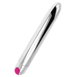 Ohmama - 10-MODE SILVER VIBRATOR, RECHARGEABLE, 18.5 CM