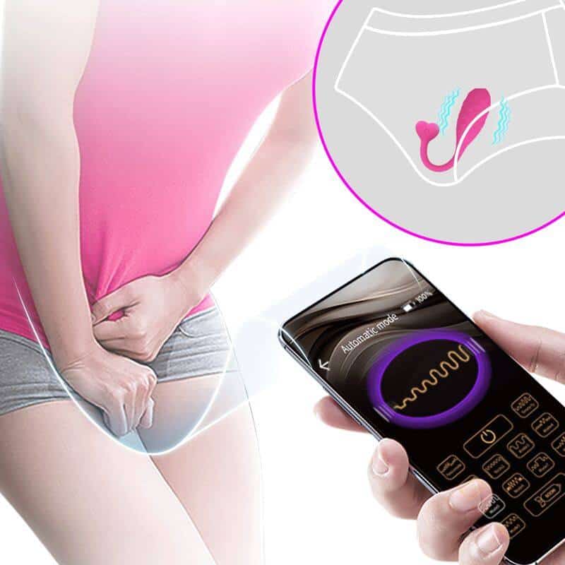 Pretty Love Pink Fisher Egg Vibrator with Mobile Control