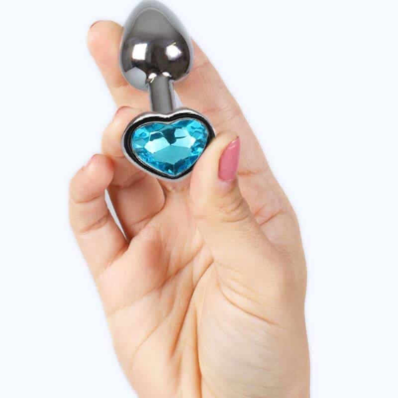 PLUG Anal METÁLICO PEQUEÑO CORAZÓN AZUL 7 CM - Secretplay PLUG Anal METÁLICO PEQUEÑO CORAZÓN AZUL 7 CM - Secretplay