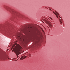 IBIZA Nebula Series - MODEL 3 Pink BOROSILICATE GLASS Anal PLUG 11 CM -O- 5 CM