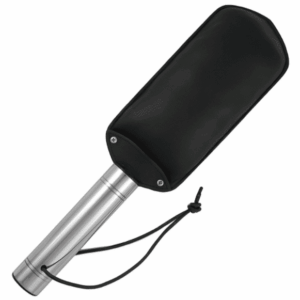Metal Hard Leather Paddle with Metal Edge