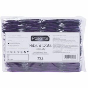 Pasante - RIBS & DOTS INTENSITY CONDOMS PACK OF 144