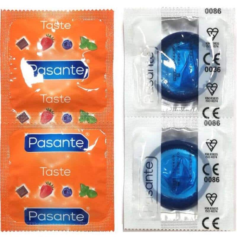 Pasante Condom Bag 144 Blueberry Flavour
