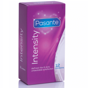 Pasante Textured Condoms with Ribs & Dots