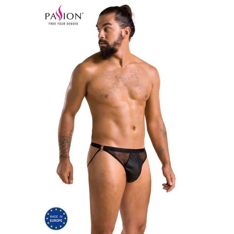Passion - 034 LUKE SLIP ABIERTA EN NEGRO Talla S/M