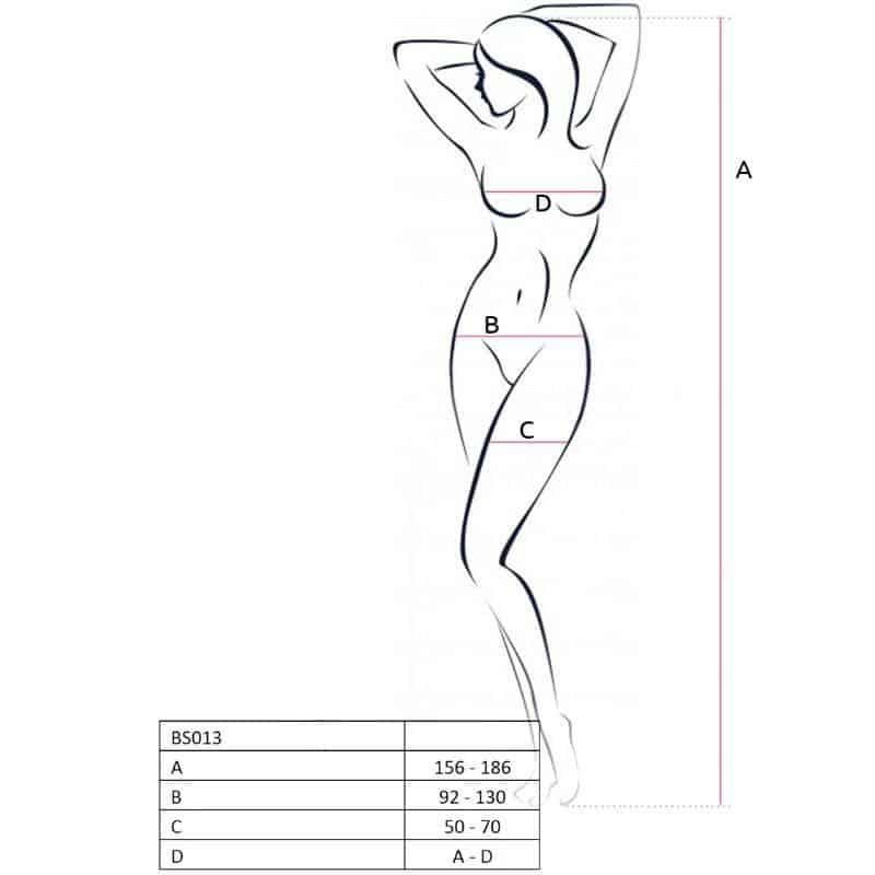 Passion Woman BS013 Black Fishnet Bodystocking Passion Woman BS013 Black Fishnet Bodystocking