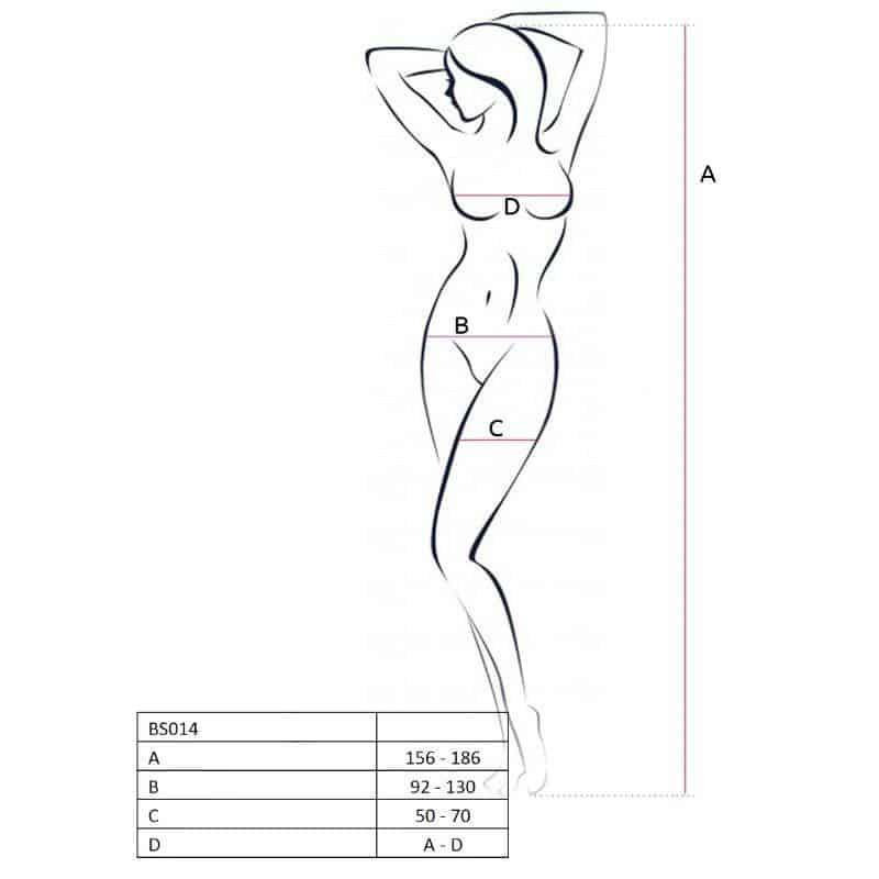 Passion Woman BS014 White Fishnet Bodysuit Passion Woman BS014 White Fishnet Bodysuit