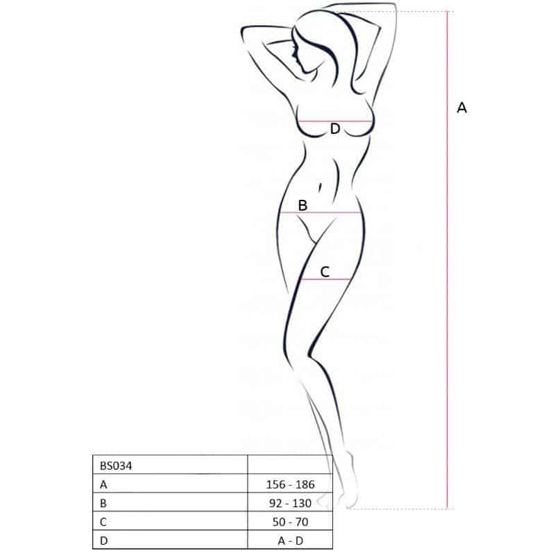 Passion Woman BS034 Black Fishnet Bodysuit Passion Woman BS034 Black Fishnet Bodysuit
