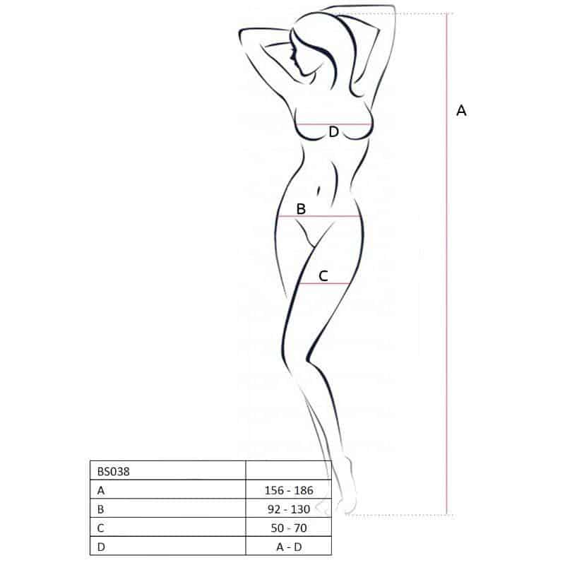Passion Woman BS038 Black Fishnet Bodystocking Passion Woman BS038 Black Fishnet Bodystocking