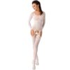 Passion Woman BS055 White Fishnet Bodystocking