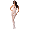 Passion Woman BS078 White Fishnet Bodysuit