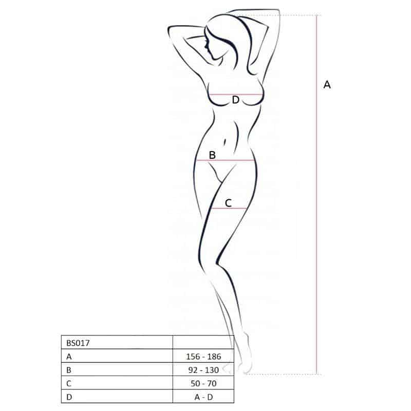 Passion - Black WOMEN'S BS017 BodySTOCKing ONE SIZE Passion - Black WOMEN'S BS017 BodySTOCKing ONE SIZE