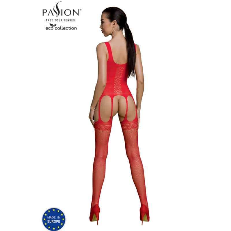 Passion Eco Bodystocking Red BS007 Passion Eco Bodystocking Red BS007