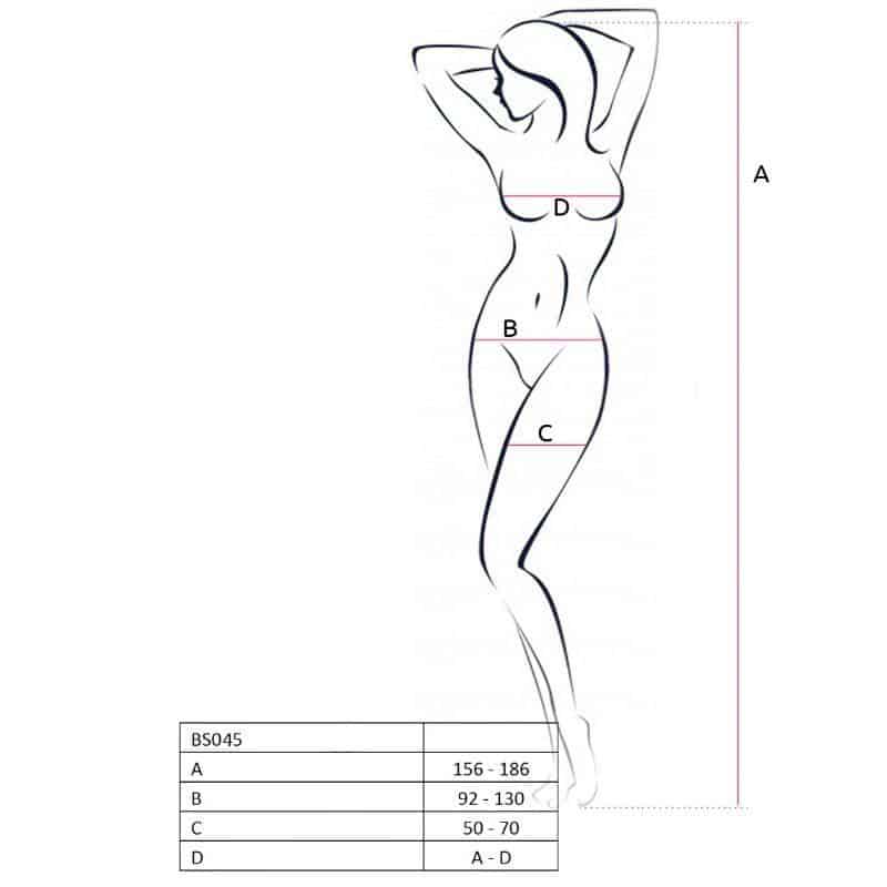 Passion - BS045 Lace Bodystocking One Size Passion - BS045 Lace Bodystocking One Size
