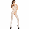 BS020 White Bodystocking for Women