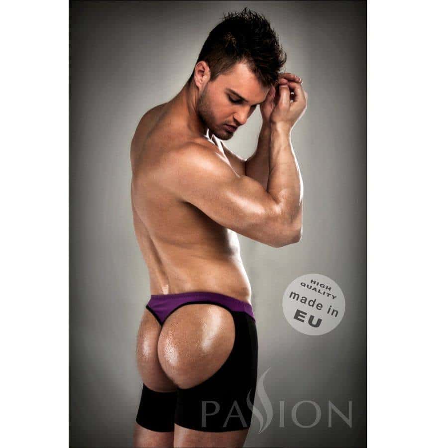 Passion BOXER 009 S/M Black/Lilac Erotic Boxers Passion BOXER 009 S/M Black/Lilac Erotic Boxers