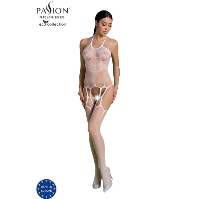 Passion White ECO Bodystocking BS002