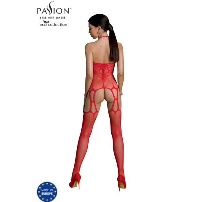 Red Eco Bodystocking BS002 by Passion Red Eco Bodystocking BS002 by Passion