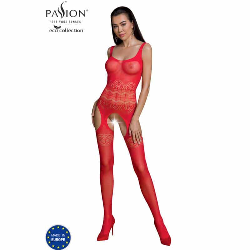 Passion Red ECO Bodystocking BS005 Eco-Friendly