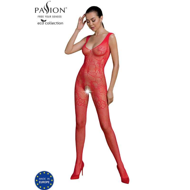 Passion Red ECO Bodystocking BS012