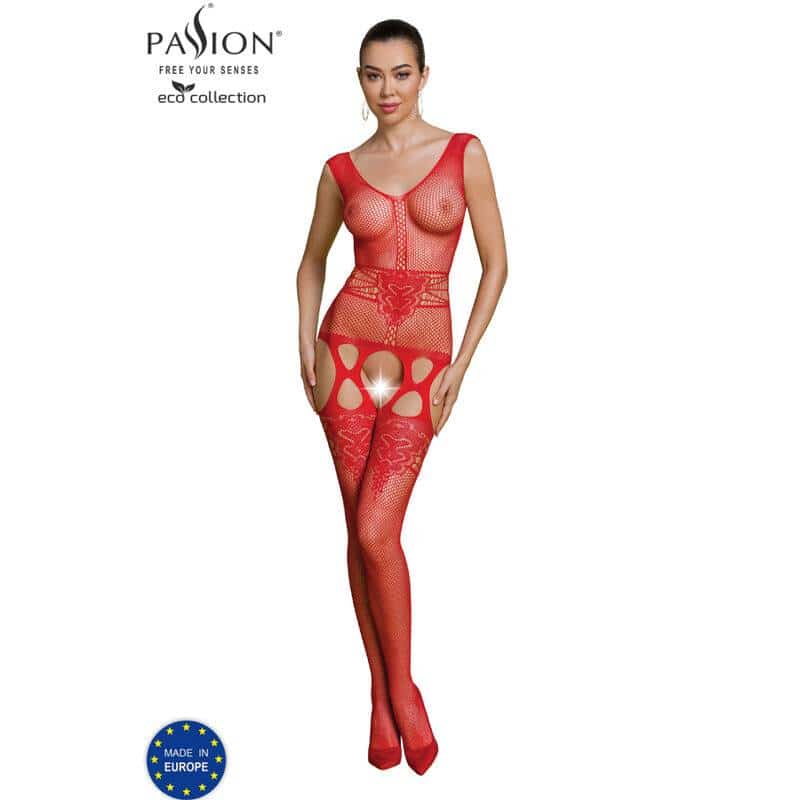 Passion Red ECO Bodystocking BS014