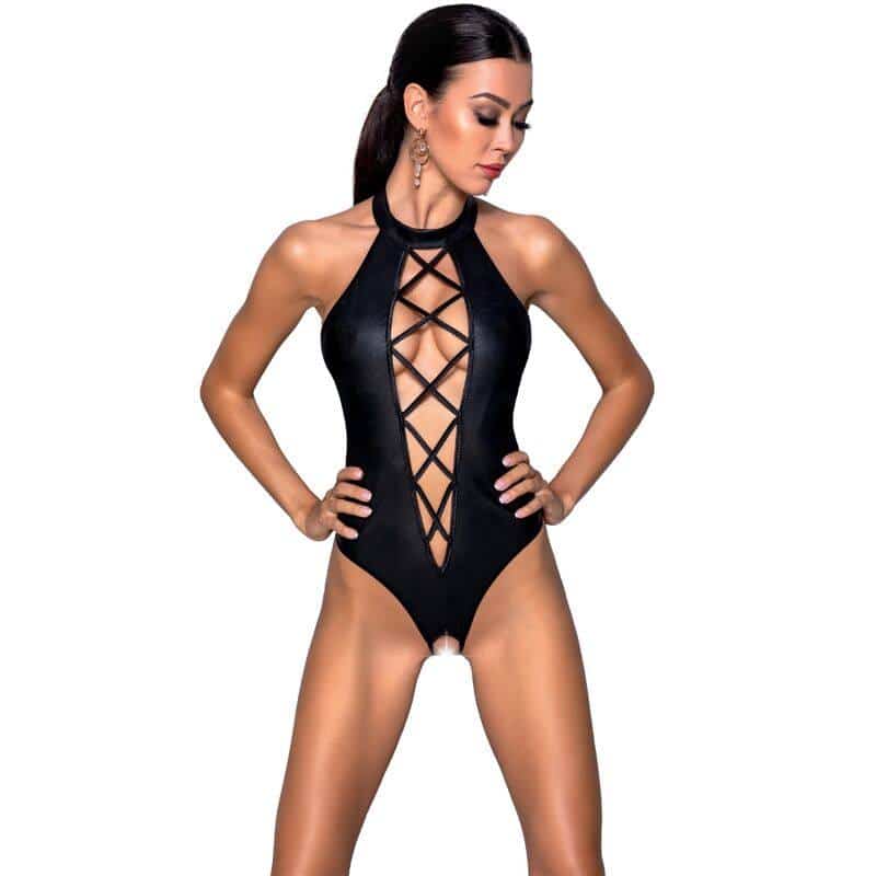 Passion NanCY Eco Leather Bodysuit L/XL