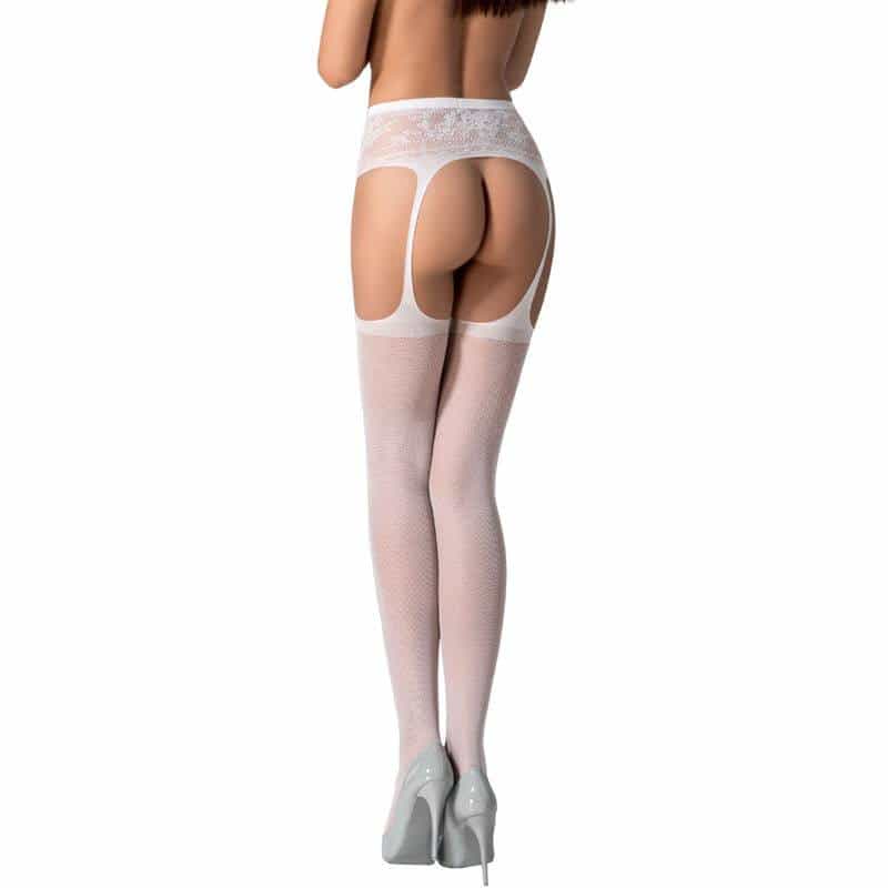 Passion - S028 ONE SIZE WHITE STOCKingS WITH GARTER FOR SPECIAL MOMENTS Passion - S028 ONE SIZE WHITE STOCKingS WITH GARTER FOR SPECIAL MOMENTS