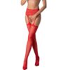 Passion S028 Red Garter Stockings One Size
