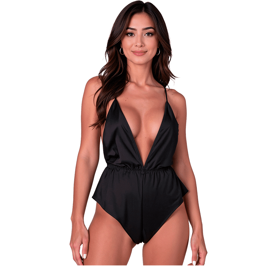 Passion SENSIE Soft Black Bodysuit