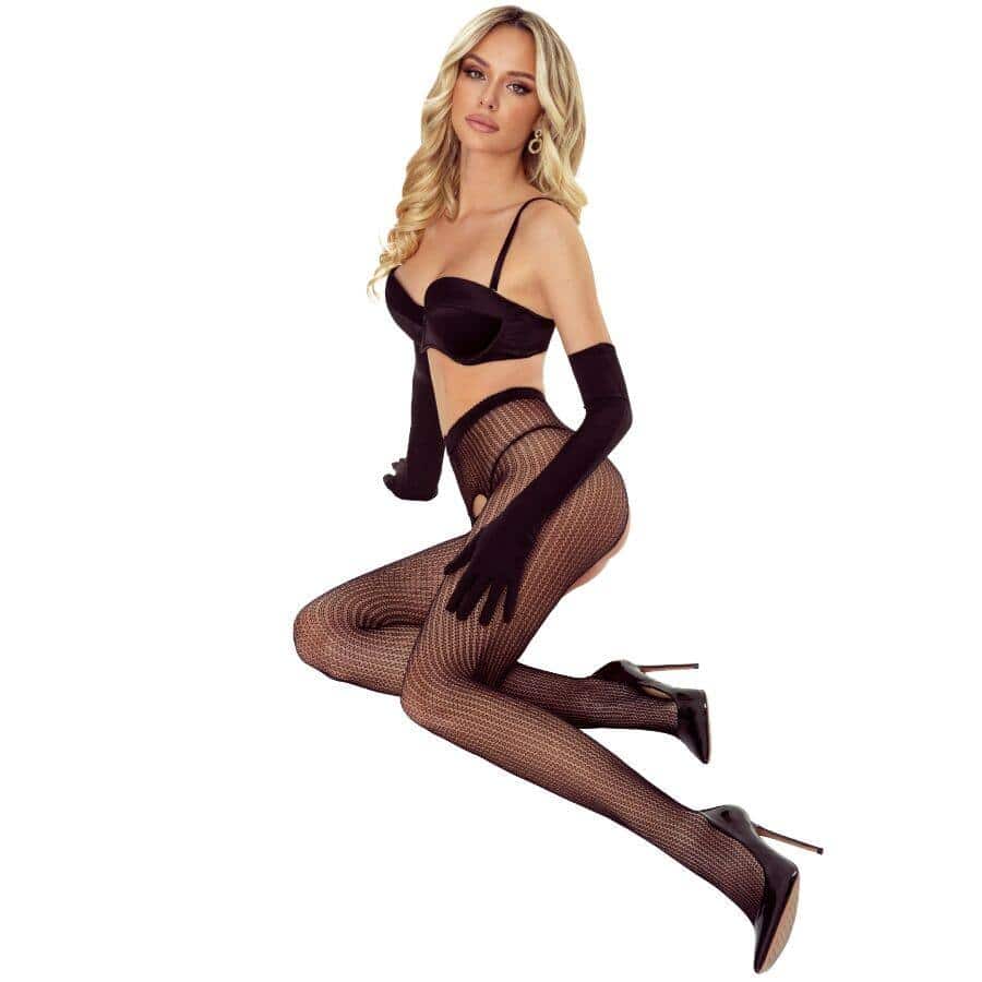 Passion TIOPEN 038 Collants 3/4 Preto Passion TIOPEN 038 Collants 3/4 Preto