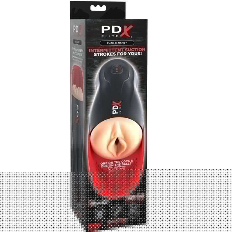 Pdx Elite Stroker with Penis & Testicles Vibration Pdx Elite Stroker with Penis & Testicles Vibration