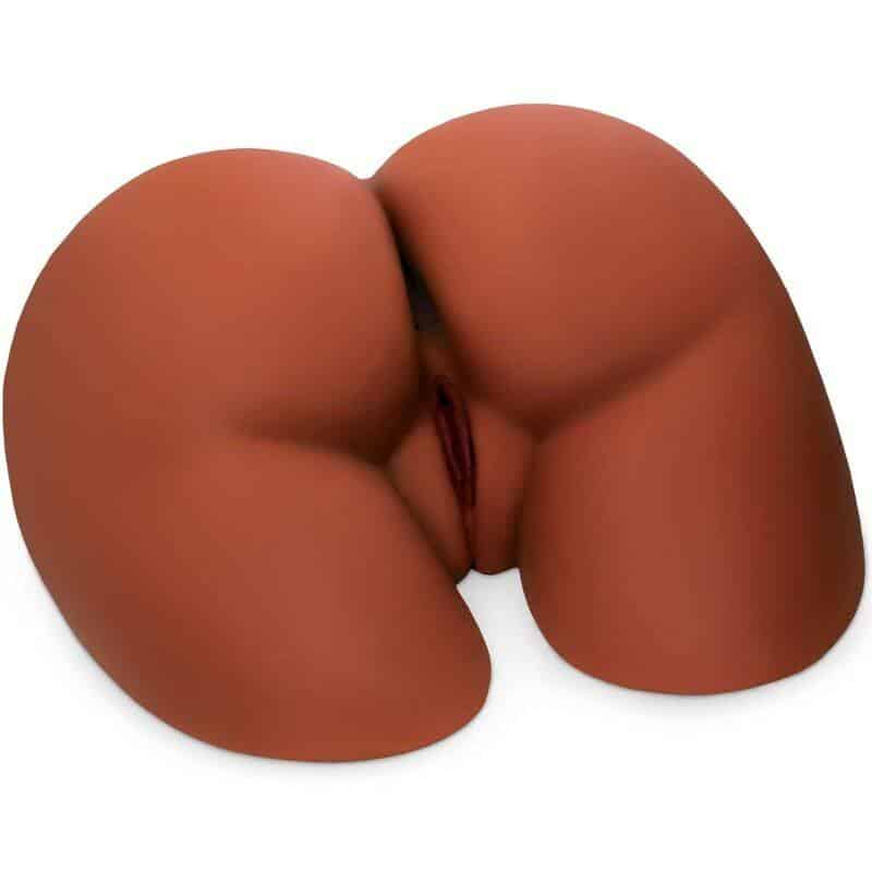 Pdx Plus+ Double Entry Brown Masturbator Toy