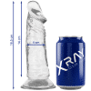 Clear Dildo XRAY 4cm Wide