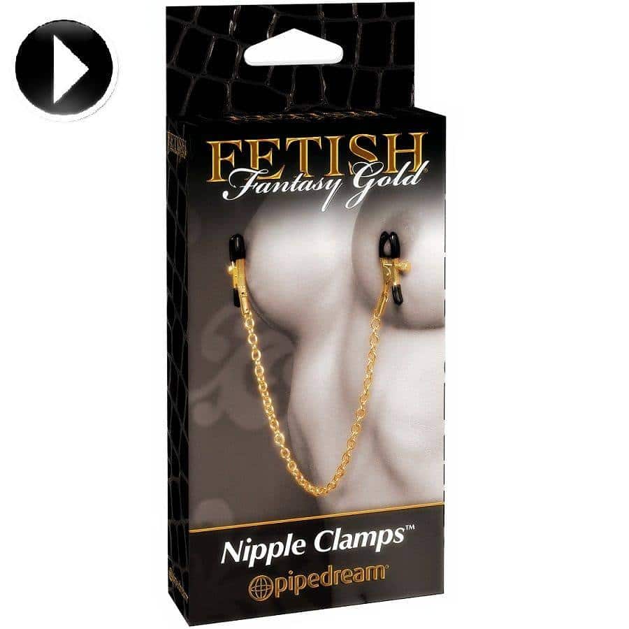 Pinças de Mamilo Fetish Fantasy Gold Pinças de Mamilo Fetish Fantasy Gold