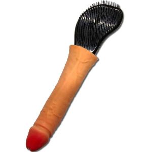 Penis tip hair brush for men